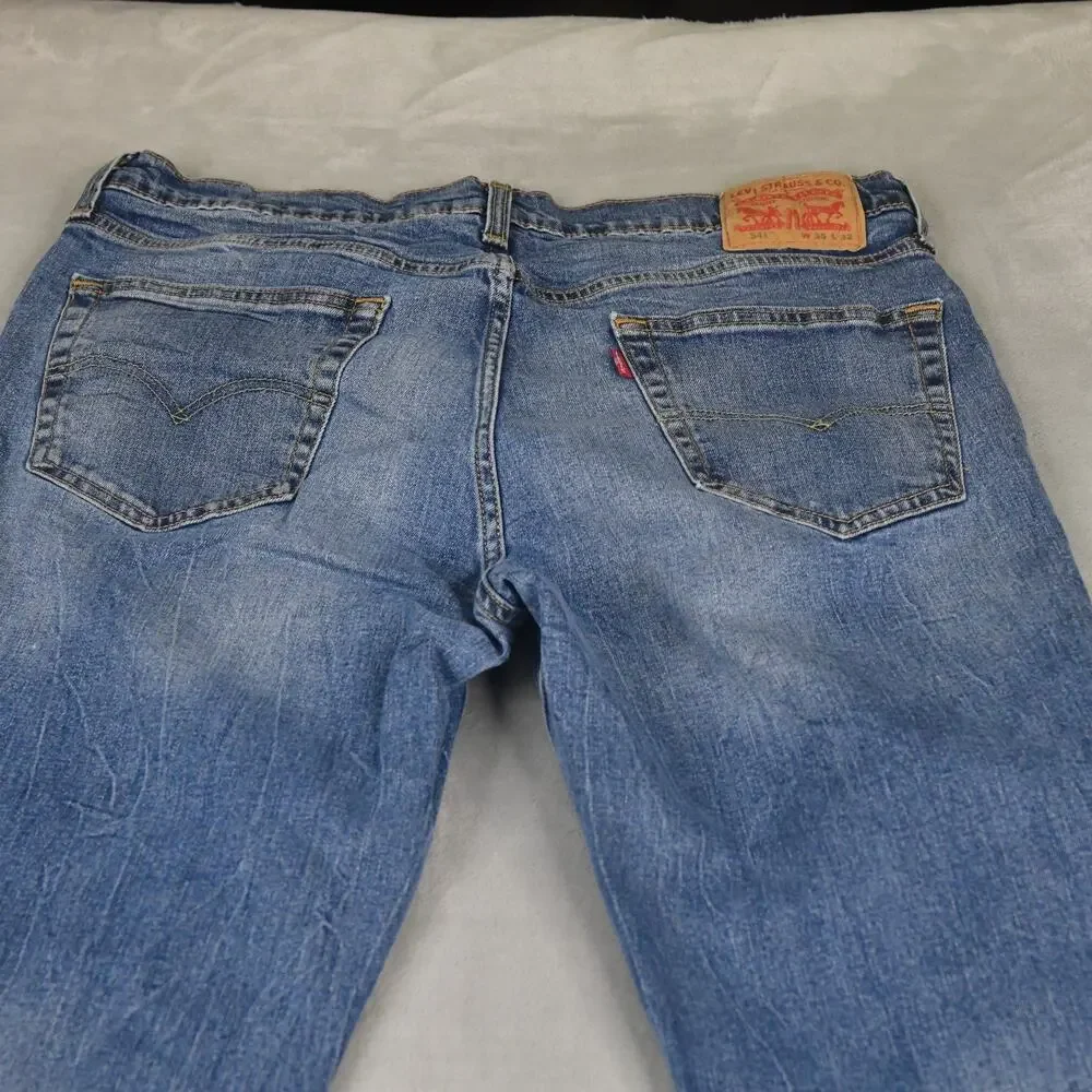 Levi's 541 Athletic Taper Jeans Mens 35x32 (34x30) Denim Outdoors Hiking